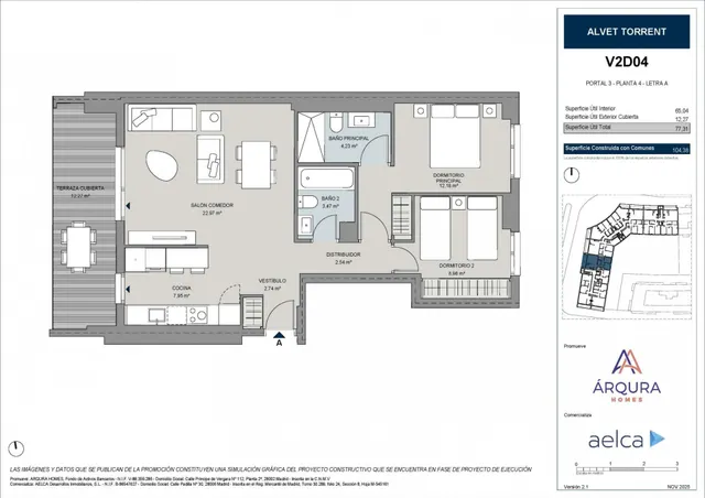 Piso 2 habitaciones 91m² en venta - Parc central — 8