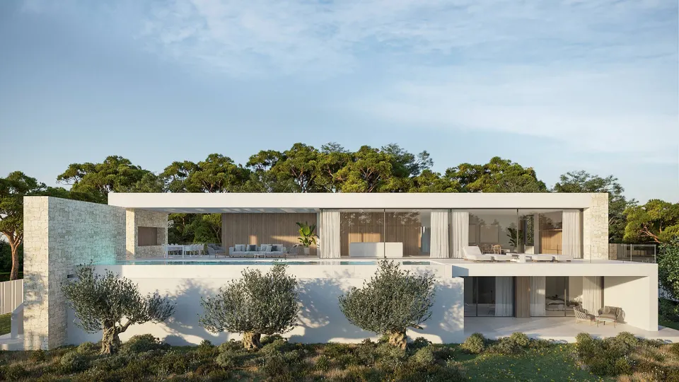 Villa Mar Azul. Nueva villa de lujo en venta, ahora en construcción, con vistas al mar.