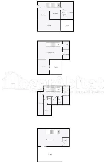 ¡Perfecto para invertir! Casa de cuatro alturas  para reformar con garaje y dos terrazas, cerca del centro — 48