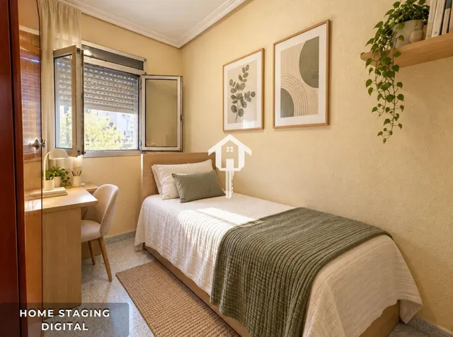 Piso para reformar en venta en Alicante. zona de los ángeles, 2 habitaciones, salón, baño con bañera, 50m2, segunda planta sin ascensor. — 12