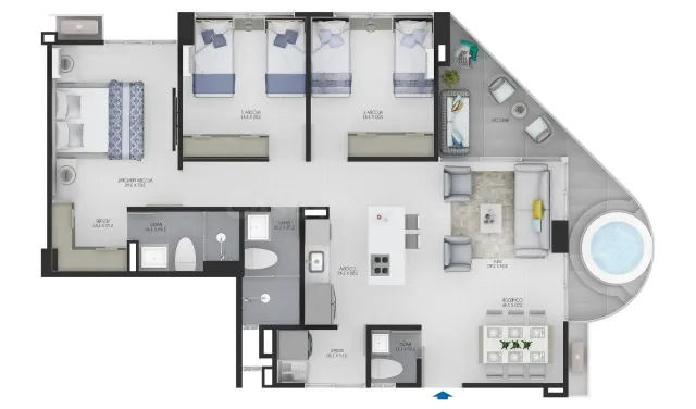PROYECTO NUEVO - Se vende apartamento Nuevo en el sector de 