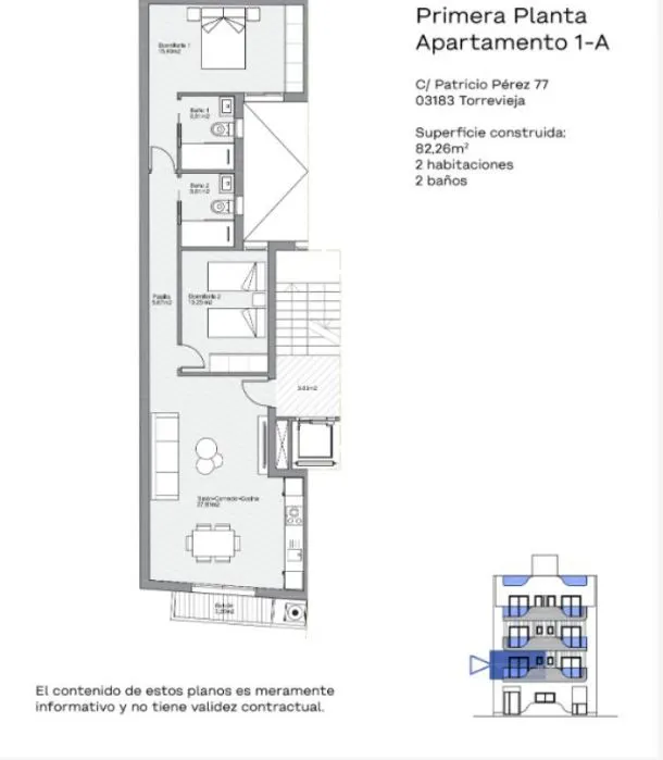 Apartamento 2 habitaciones 104m² en venta - Centro — 13