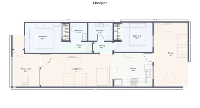 Villa 2 habitaciones 70m² en venta - Los Dolses — 28