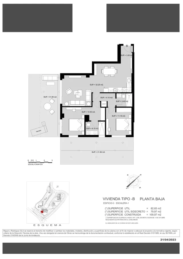 Planta baja 2 habitaciones 110m² en venta - Calaburra - Chaparral — 22