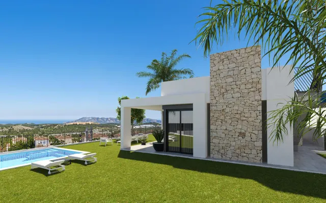 Villas de nueva construcción con vistas impresionantes a la montaña — 2