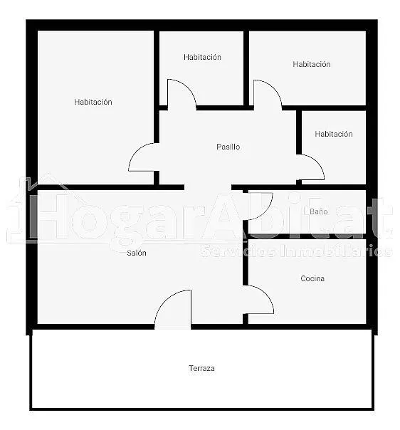 Chalet en residencial con  garaje y terraza, todo amueblado — 22