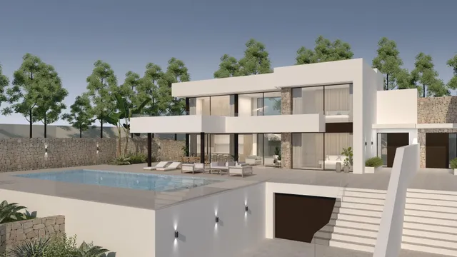 ▷Villas Pareados de Lujo en Moraira Costa Blanca. — 2