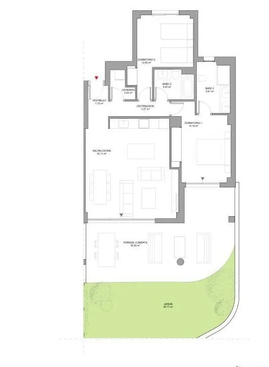 124 viviendas de 2 y 3 dormitorios, áticos y bajos con jardín en Estepona — 16