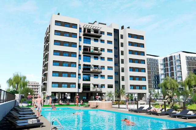 PISOS DE UN DORMITORIOS CON EXCELENTES CALIDADES, PISCINA Y 