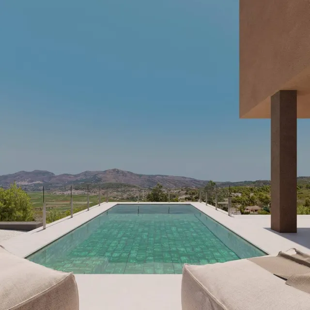 Villas de arquitectura organica de 3 dormitorios a la venta en Lliber, Costa Blanca. — 8