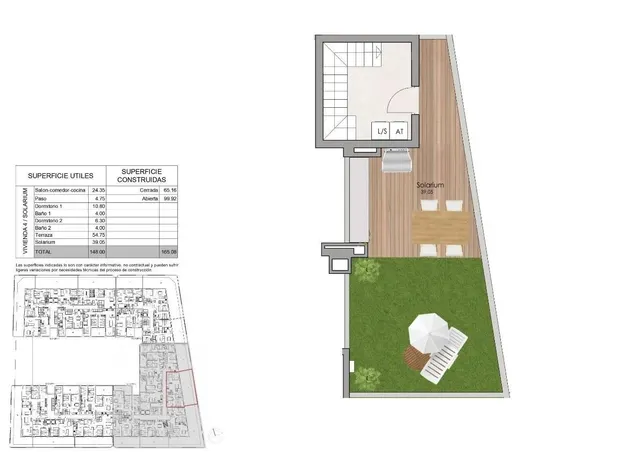 Ático 2 habitaciones 95m² en venta - Eroski — 11
