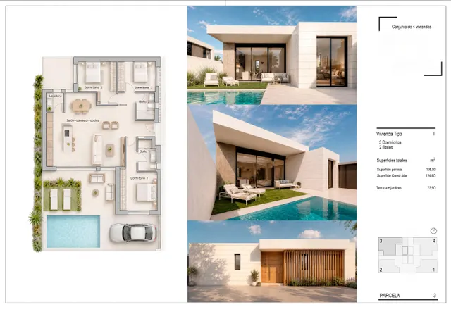 Villa 3 habitaciones 124m² en venta - Zona Pueblo — 14