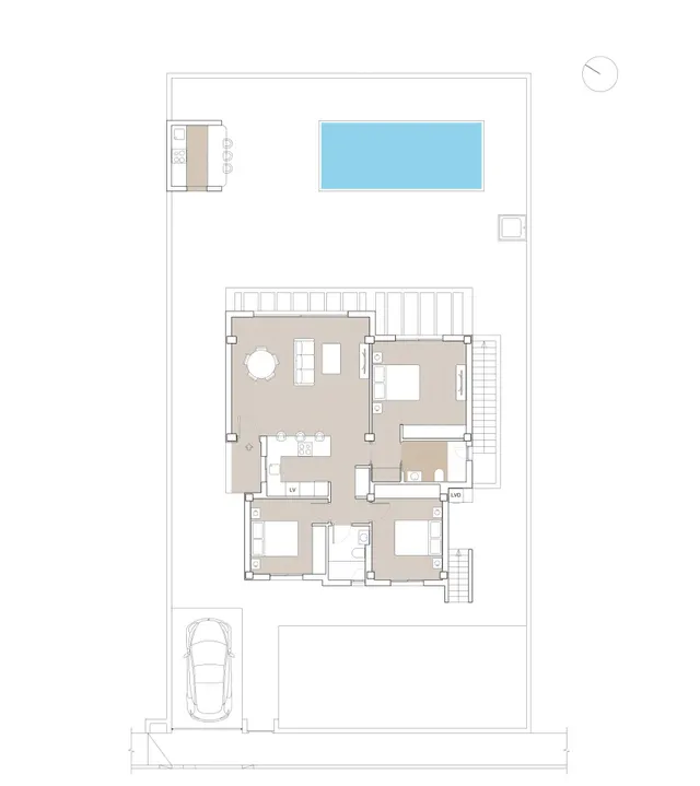 Villa de 3 dormitorios en una sola planta en venta en Polop de la Marina, Costa Blanca. — 9