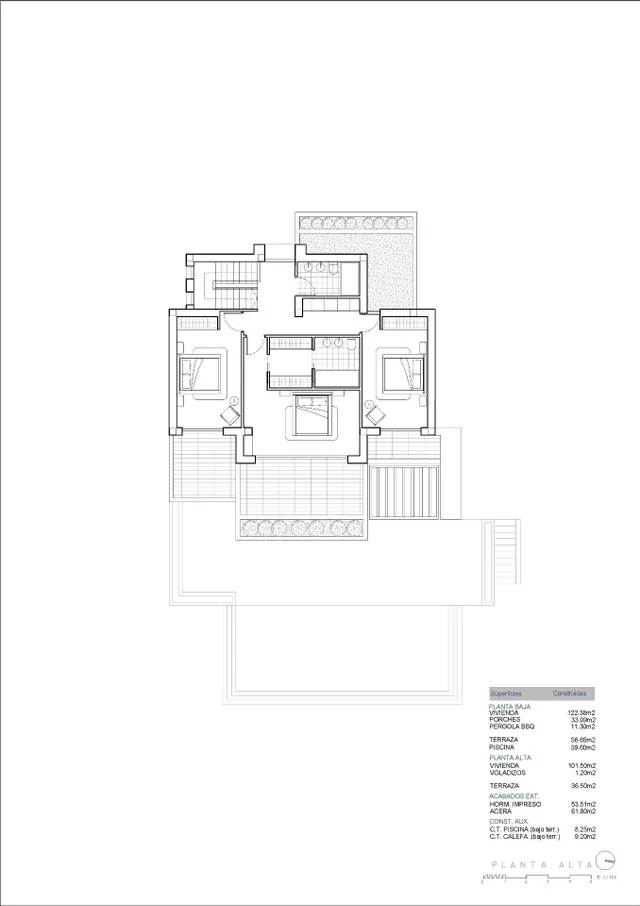 Villa con vistas al mar y encanto ibicenco en La Fustera, Benissa — 11