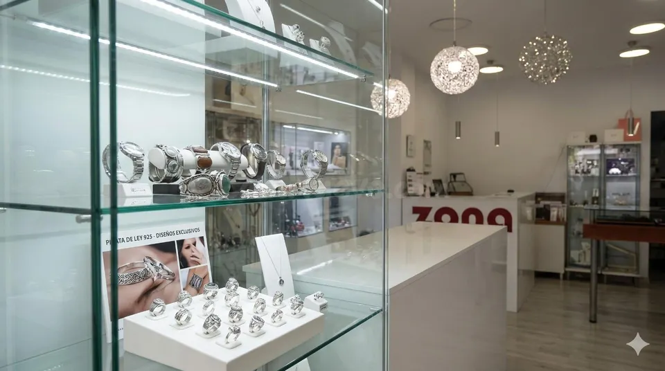 Traspaso de joyería de plata