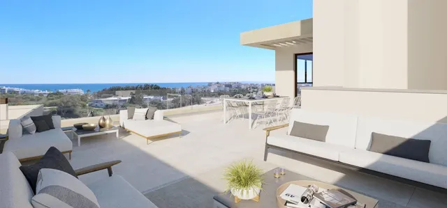 Ático con solárium y vistas al mar en venta en la zona de Gu - foto 2