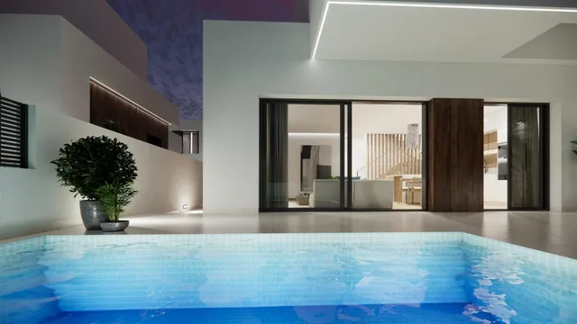 Pareado de obra nueva con piscina privada y jardín en Dolores — 15