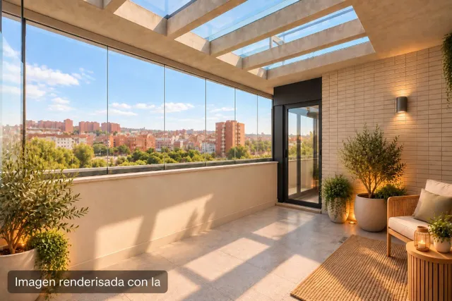 Precioso ático con terraza y vistas en Adelfas — 28