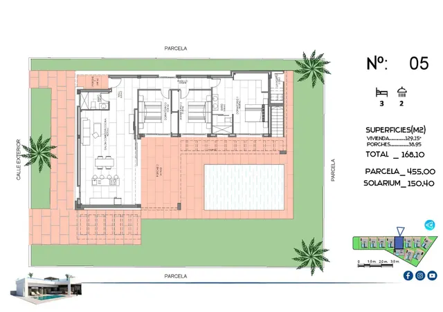 Villa con piscina privada y solárium de 150 m2 en La Finca Golf, Algorfa — 49