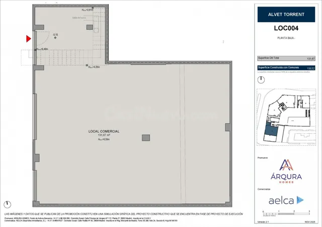 Local comercial 139m² en venta - Parc central