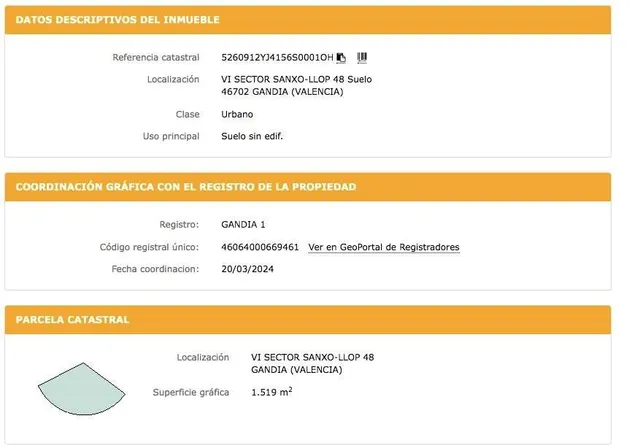 Solar Urbano en Venta – Sector Sanxo Llop (Gandia) - foto 4