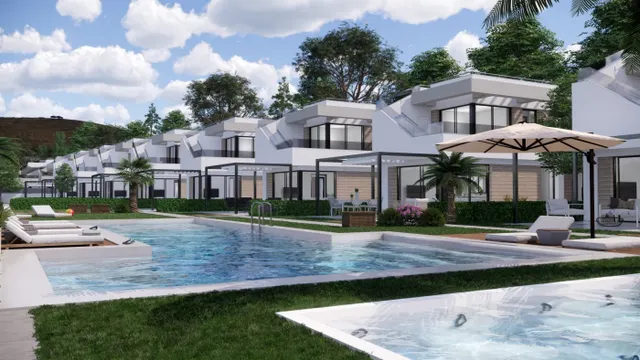 VILLAS DE OBRA NUEVA EN PILAR DE LA HORADADA EN EL CAMPO DE GOLF — 2