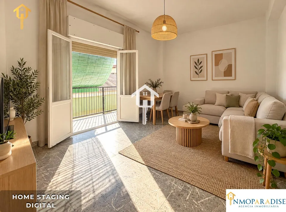 Piso en venta en Alicante, zona de la florida. 77m2, 3 habitaciones, 1 baño, balcón, galería. 2da planta con ascensor.