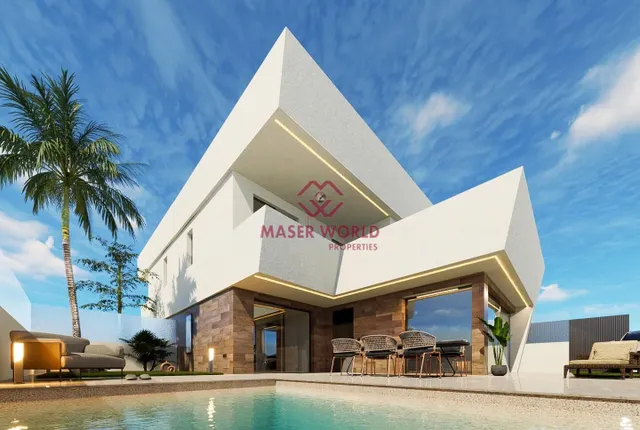 Villas de nueva construcción en San Pedro del Pinatar con piscina privada — 3