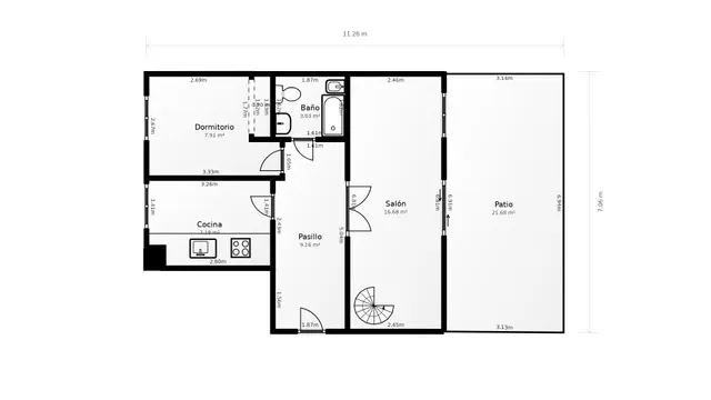 Ático duplex con terraza en Valdeacederas — 41