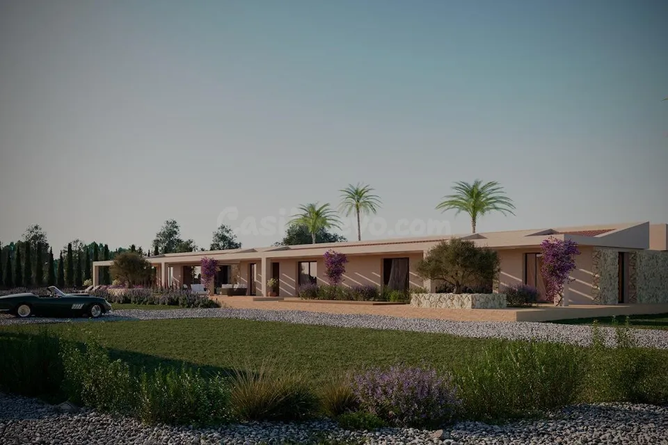 Amplia finca rústica con proyecto de obra nueva, piscina y pista de tenis en Ses Salines
