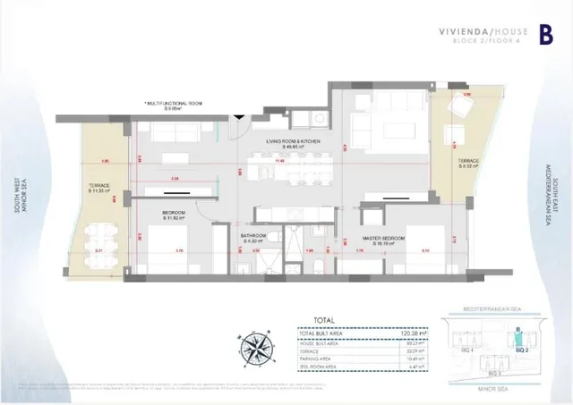 Apartamento 2 habitaciones 220m² en venta - Playa del Esparto-Veneziola — 14