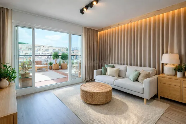 Inmobiliaria en Barcelona Guinardo. Venta de atico loft refo