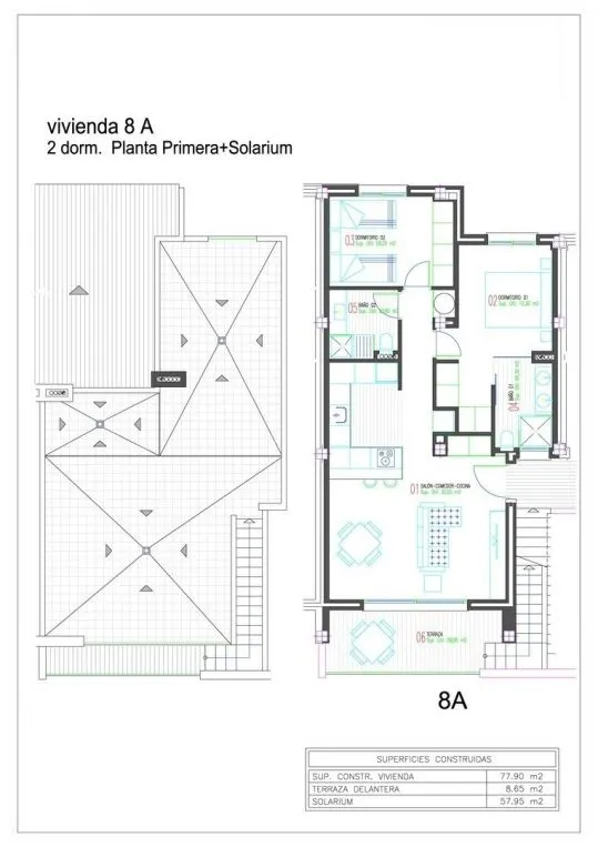 Bungalow 3 habitaciones 82m² en venta - Los balcones — 50