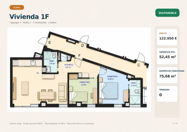 VIVIENDA DE 2 DORMITORIOS EN JAVALÍ NUEVO