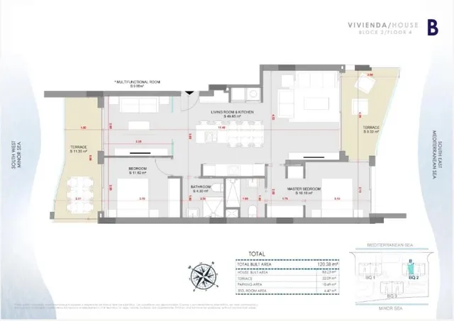 Apartamento 2 habitaciones 220m² en venta - Playa del Esparto-Veneziola — 14