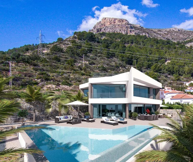 Villa de lujo de 4 dormitorios con piscina privada y espectaculares vistas al mar en Calpe — 7