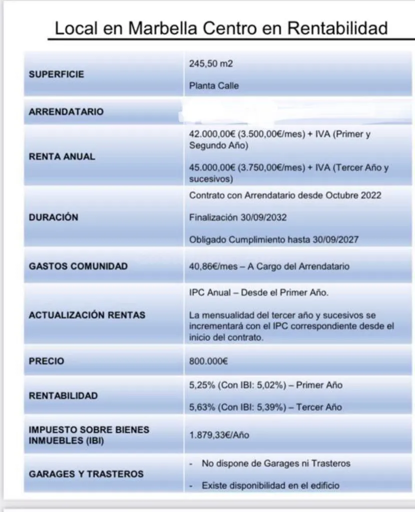 Local en venta y Alquiler