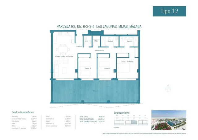 Piso AMPLIO de 3 Dorm. a ESTRENAR YA!! con TERRAZA 54 m2, , con piscinas y parques!! En Las Lagunas de Mijas — 29
