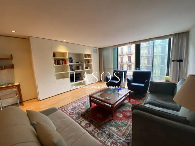 Hermoso piso de un dormitorio en Rambla de Catalunya