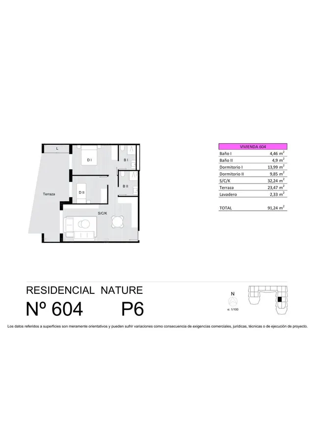 Apartamentos de 2 dormitorios y 2 baños con vistas despejadas, zona San Miguel de Salinas — 17
