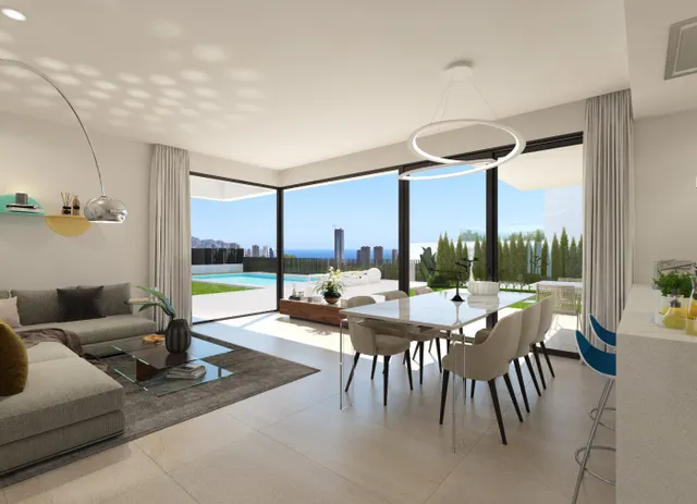 VILLAS DE OBRA NUEVA MODERNAS CON VISTAS AL MAR EN SIERRA CORTINA — 11