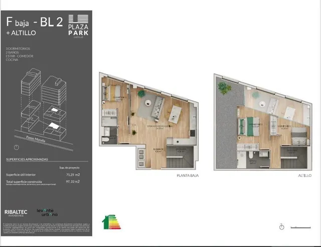 Dúplex obra nueva Plaza Park