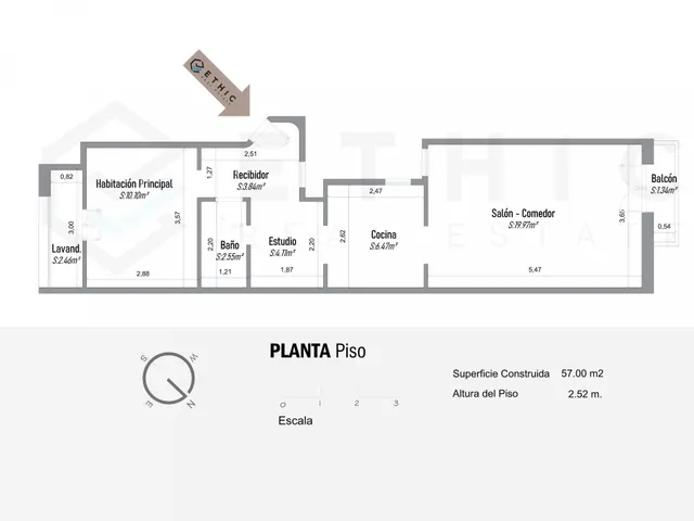 Piso 1 habitación 57m² en venta - Dreta de l´Eixample — 26