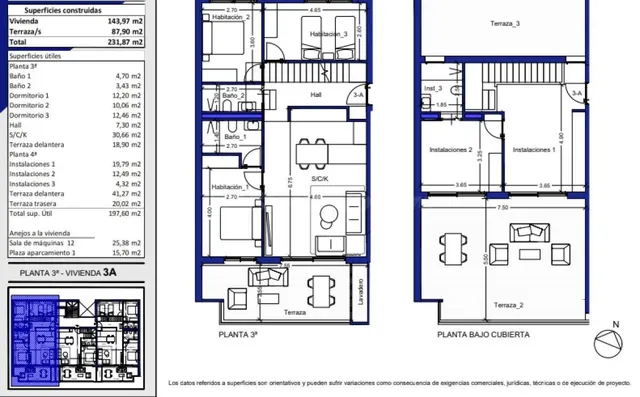 Apartamento 3 habitaciones 117m² en venta - Pueblo — 17