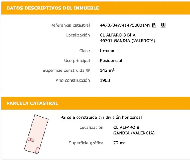 Terreno urbano en calle Alfaro 8 de 73 m2 de parcela. Ideal para  una casa familiar o construcción de estudios en altura. PROYECTO DE EJECUCIÓN — 8