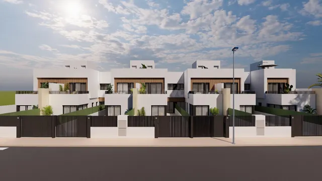 Modernas villas adosadas con piscina privada cerca del mar e - foto 2
