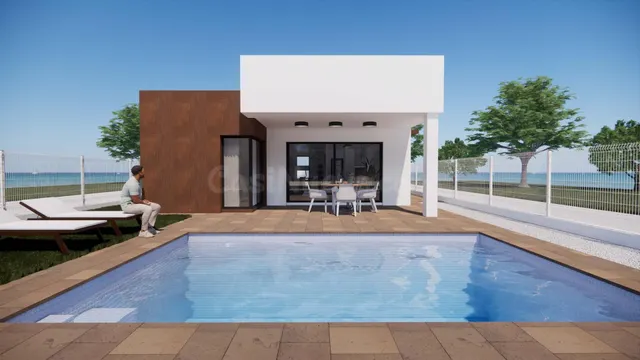 Chalet independiente de 2 dormitorios con piscina y garaje - foto 2