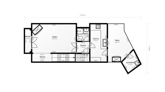 Casa con garaje, patio, balcón y terraza en Alguaire — 36
