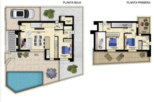 Villa 3 habitaciones 240m² en venta - Pueblo 4 — 18