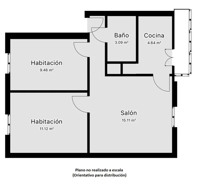 Piso de 2 dorm. reformado para entrar a vivir. — 30